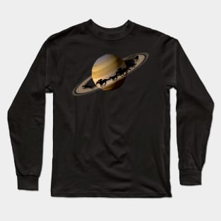 Horse Space Race Long Sleeve T-Shirt